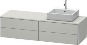 Duravit Waschtischunterschrank XSquare in Betongrau mit 4 Schubladen, B/T/H: 160 x 54,8 x 40 cm - Bild 1