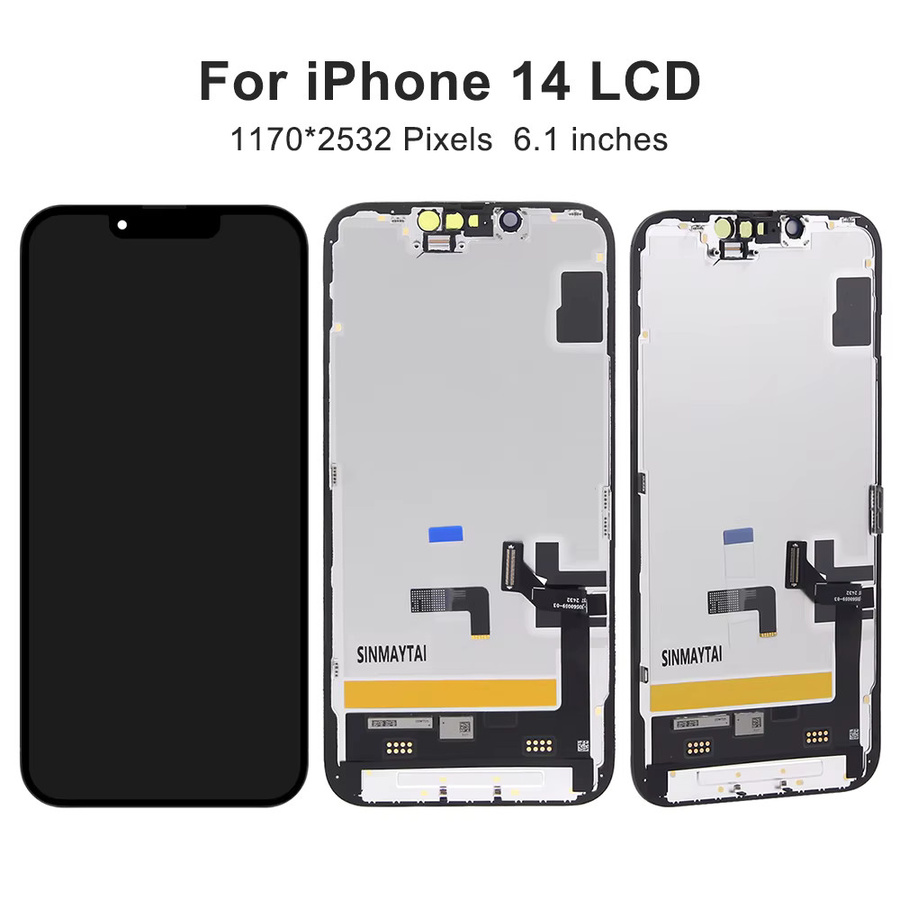 JK Soft OLED LCD-Touchscreen-Digitizer-Baugruppe Ersatzdisplay für iPhone 14 in Schwarz, kompatibel mit A2882 A2649 A2881 A2884 - Bild 2