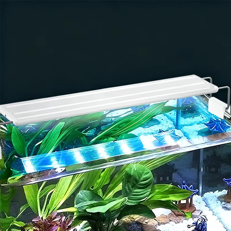 TUNFAN Aquarium LED Fischbecken-Beleuchtung in Weiß mit RGB-Vollspektrum und Teleskop-Clip-On-Funktion für Aquarien von 18 bis 75 cm - Bild 5