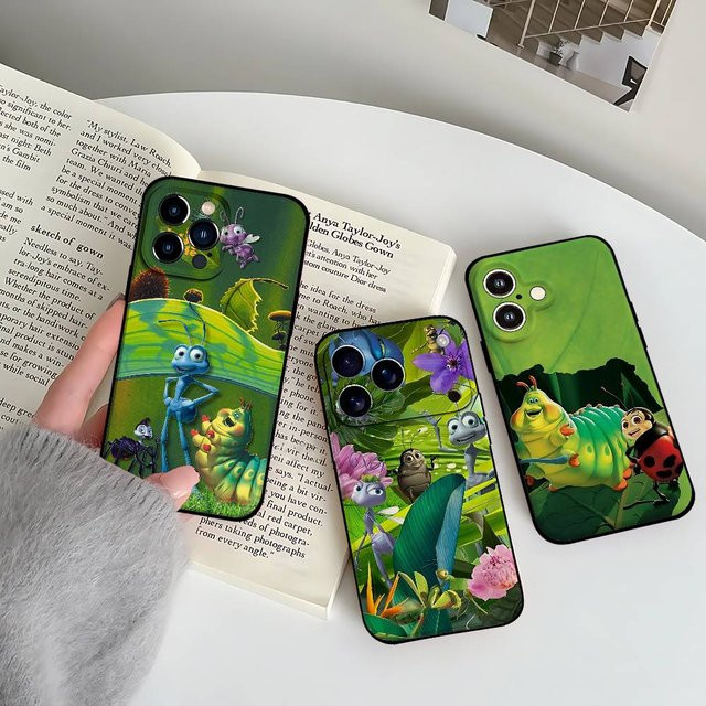 Mesuca Handyhülle mit Cartoon Bugs Life Design für iPhone 11 bis 17 Pro Max in Multicolour - Bild 1