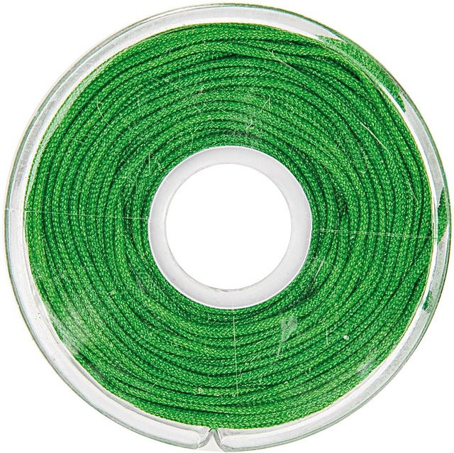Rico Design Makrameeband aus Polyester in Grün, 10 m Länge, 1 mm Durchmesser - Bild 1