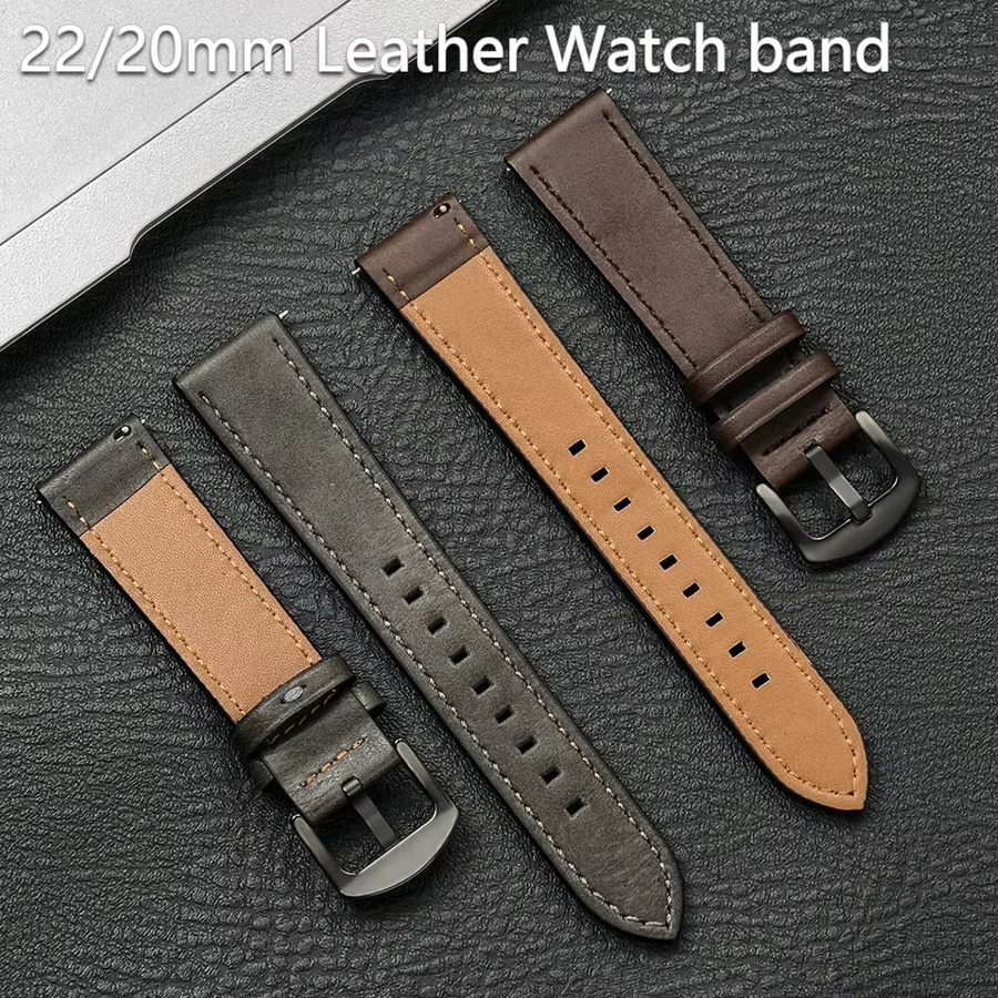 CAOWTAN Uhrenarmband Leder, Vintage, Unisex - Bild 3