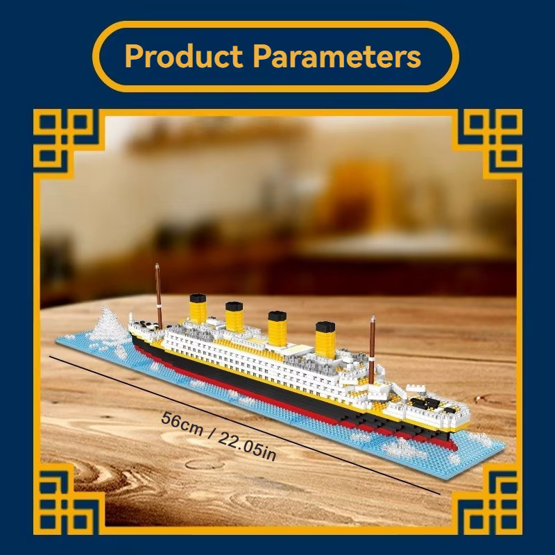 Yaafun Titanic Micro Brick Bausteine-Set, Fahrzeuge, Mehrfarbig - Bild 5