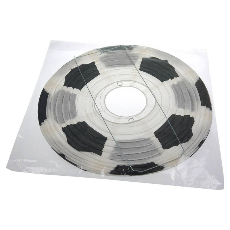 Niermann Pendelleuchte Fußball in Weiß und Schwarz aus Papier mit Durchmesser: 40 cm - Bild 3