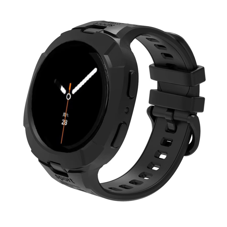 ATOPKEY Uhrenarmband Silikon, Samsung Galaxy Watch 8/9, Schwarz - Bild 1