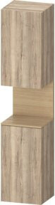 Duravit Hochschrank Qatego mit 2 Türen und LED-Beleuchtung, Farbe Marmor, B: 40 cm, T: 36 cm, H: 176 cm - Bild 1