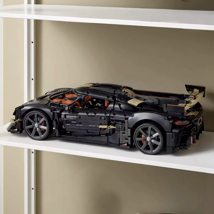 Hot Toys Ornament High-Tech Rennwagen Pear Megacar Supercar, Baustein-Puzzle-Modell, 4104 Teile - Bild 3