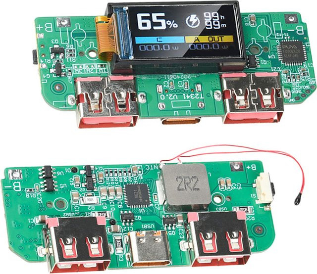 DIY NOW Typ-C 22,5W Schnelllademodul Bidirektionales Schnellladegerät mit PD/QC/SCP/VOOC Unterstützung und Buck-Konverter für Mobile Power Motherboards - Bild 1