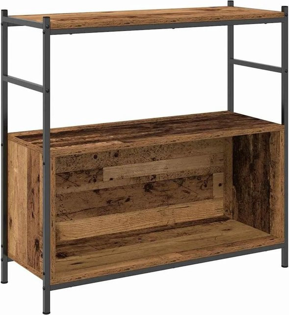 vidaXL Regal in Räuchereiche mit Eisen, B/T/H: 80 x 30 x 78,5 cm - Bild 1