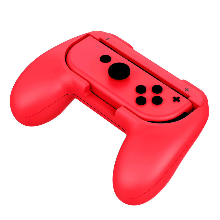 ALLOET Gamepad-Griffe für Nintendo Switch Joy-Con, 1 Paar Komfort-Griffe in Schwarz und Rot - Bild 2