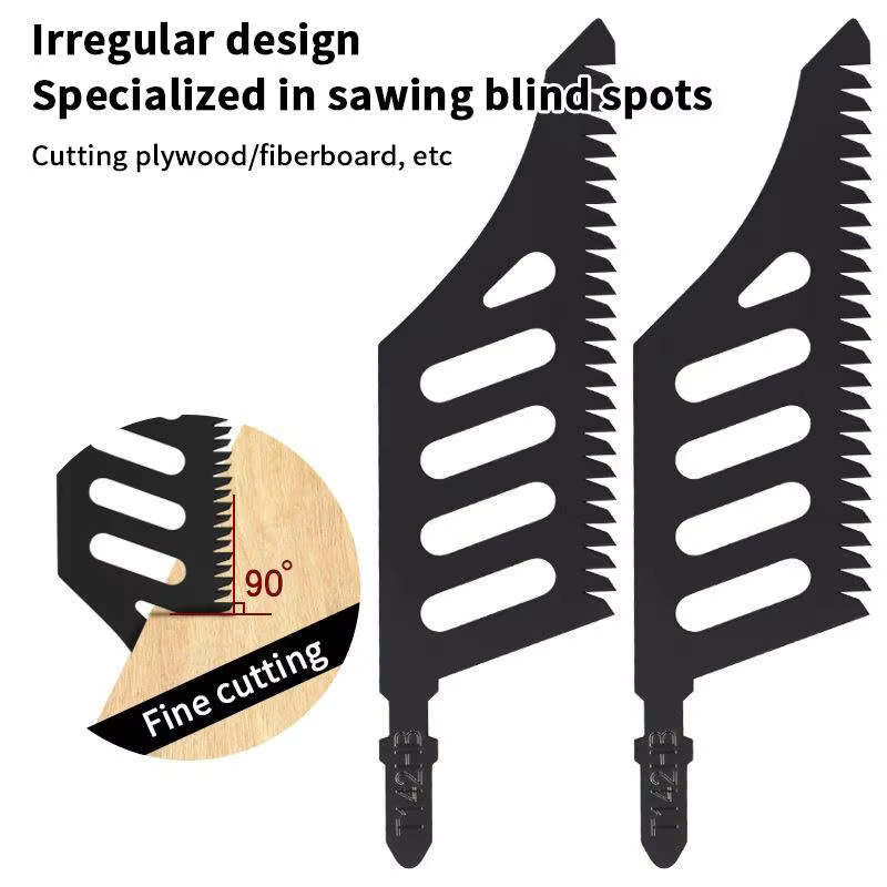 HUXUAN T142HB Stichsägeblatt Heavy Duty mit T-Schaft für präzises Flush-Cutting in engen Räumen, Grobzahn-Stichsägeblatt für Holz - Bild 2