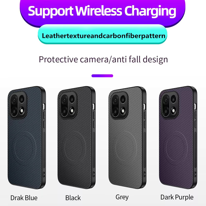 Business Carbonfaser Soft TPU MagSafe Schutzhülle für OnePlus 15 15R 13 13R 12 12R 11 11R Nord 3 5 CE5 CE4 Lite in Schwarz und Blau - Bild 6