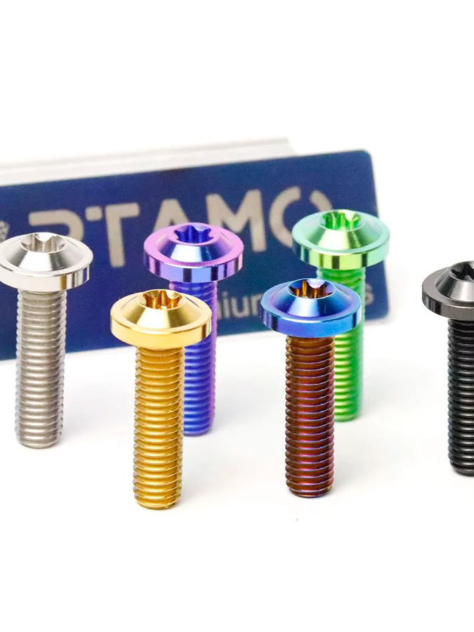 RTAMO Titan Schrauben mit Torx-Kopf für Motorrad-Modifikationen M8x10 bis M8x90 in Blau, Lila oder Mehrfarbig - Bild 2