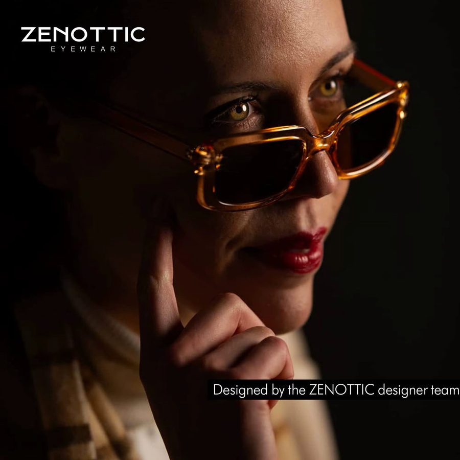ZENOTTIC Sonnenbrille, rechteckig, Vollrand, Kunststoff, bunt, Damen - Bild 2