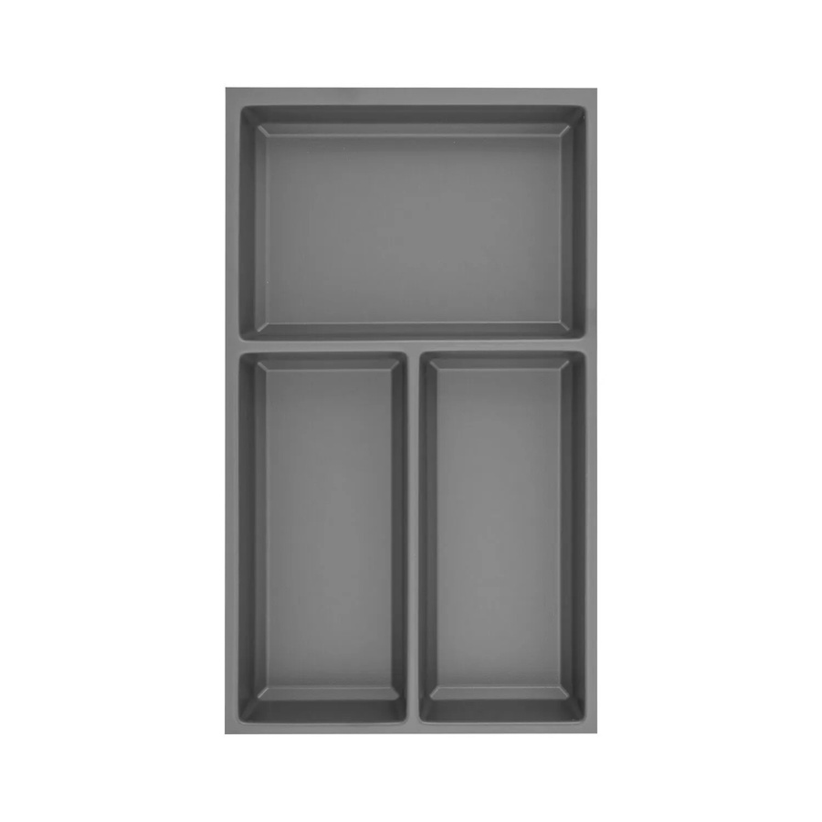 Agoform Besteckeinsatz Sky Schubladeneinsatz aus Kunststoff, Schiefergrau, B: 27,0 cm, H: 47,3 cm, T: 5,3 cm - Bild 2