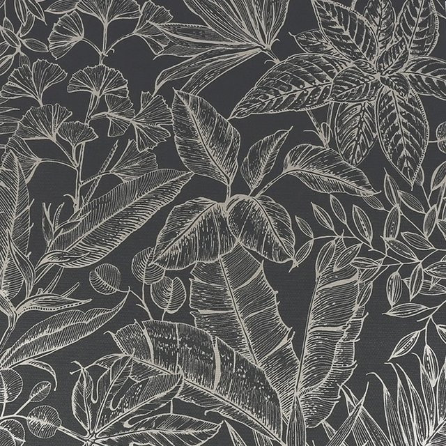 Boutique Luxury Vliestapete Superfresco Easy ONYX in Grün, Gold und Grau mit floralem Design, B: 0,52 m, L: 10,05 m - Bild 1