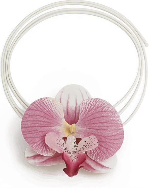 Ingemark Choker Halskette, Schmetterling, Blume, Rosa, Damen - Bild 1