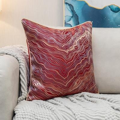 HASE FiFi Jacquard Luxus Kissenbezug mit Stickerei in Beige und White, B/H: 45 x 45 cm - Bild 1