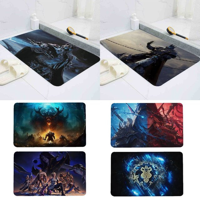 Anti-Rutsch Fußmatte World of Warcraft von 52TOYS für den Eingangsbereich und Lounge, Rechteckig, B/T: 60 x 40 cm - Bild 1