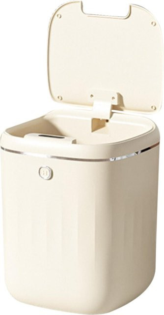 KaiSai Automatischer Mülleimer mit Sensor 20L, wasserdicht und leicht zu reinigen, Farbe: Beige Gold - Bild 1