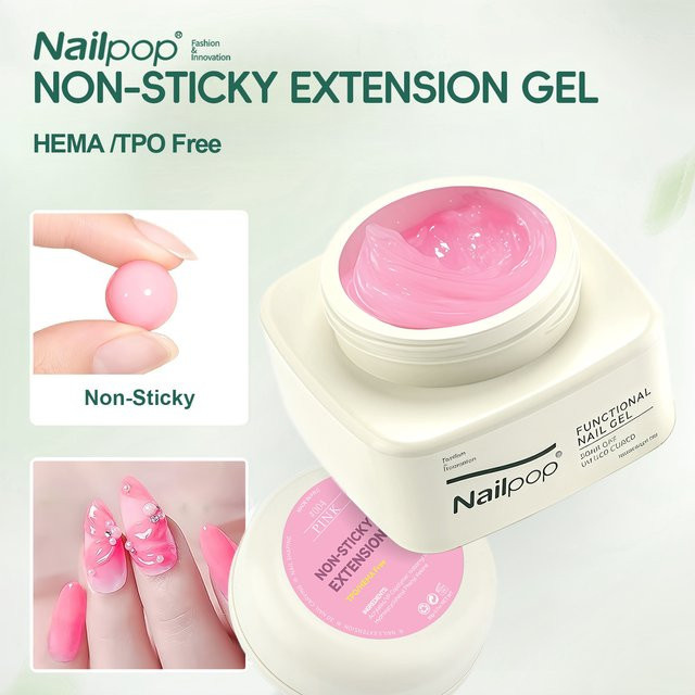 Nailpop Verlängerungsgel, Clear, Glänzend - Bild 1