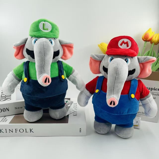 TAKARA TOMY Super Mario Elefanten-Plüschtier, 27cm - Bild 1