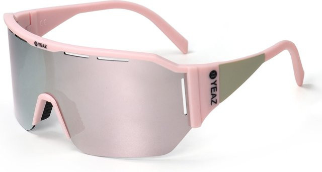 YEAZ SUNVIBE Sport-Sonnenbrille, Vollrand, Tr90, Black/Silver/Pink, Damen - Bild 1