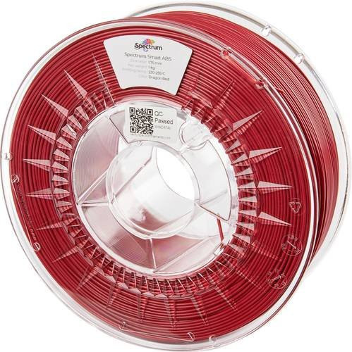 Spectrum Filaments smart ABS Filament schlagfest 1.75mm 1000g Dragon Red, Rot - Bild 1