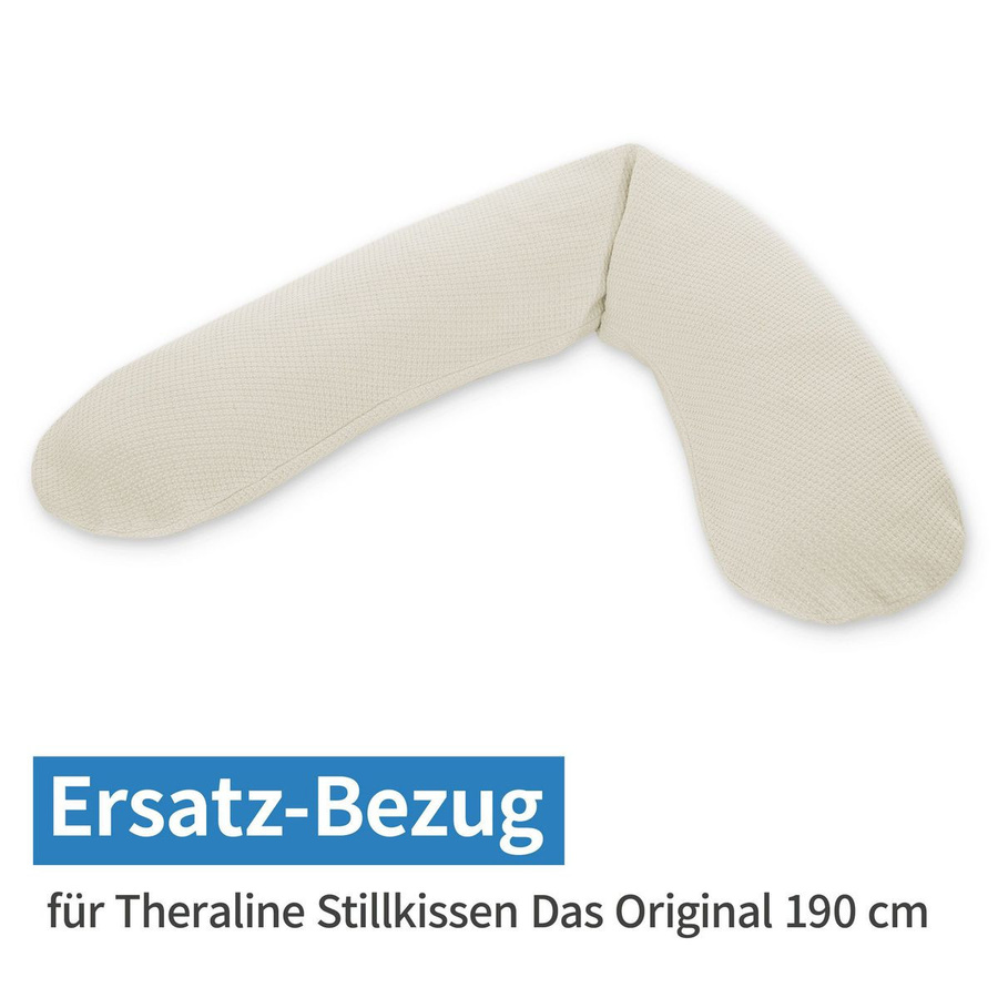 Theraline Ersatzbezug für das Original Stillkissen aus Feinstrick in Creme - Bild 1