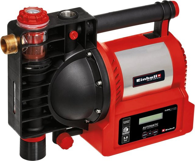 Einhell Hauswasserautomat GE-AW 1246 N FS in Rot mit 4600 l/h Förderleistung - Bild 1