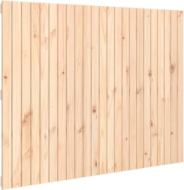 vidaXL Wand-Kopfteil aus Massivholz Kiefer in Braun, B/H: 146,5 x 110 cm - Bild 1