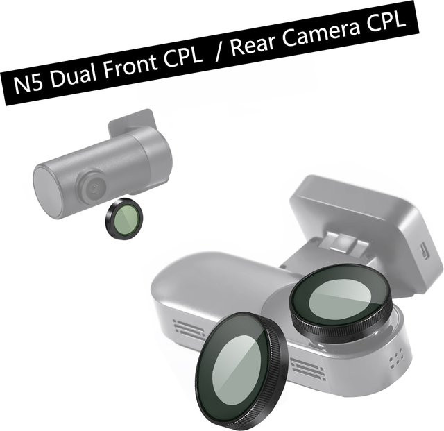 DDPAI N5 Dual HD CPL Filter als Staubschutz und Blendschutz für deine Rückfahrkamera - Bild 1