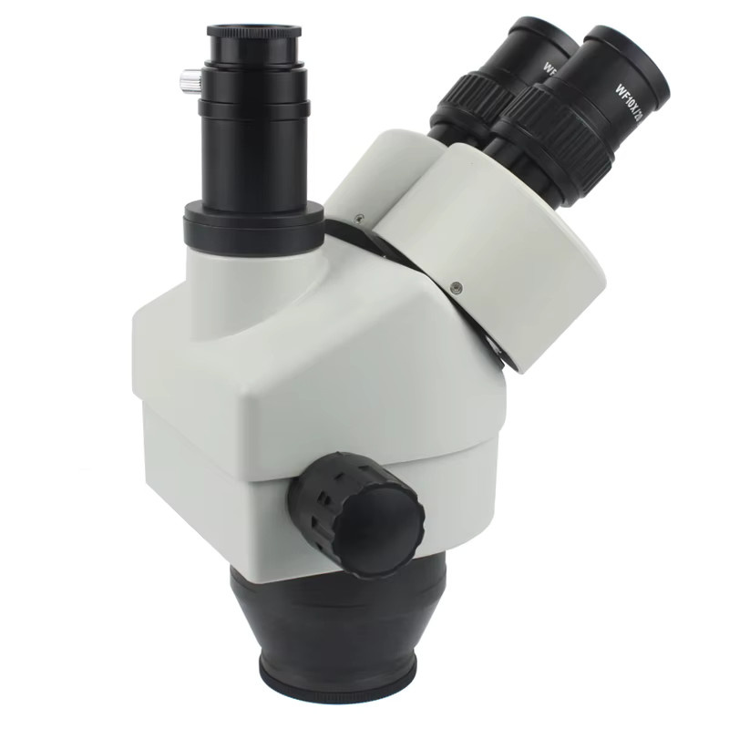 HIGH CLOUD Trinokular Zoom Mikroskop Set mit 48MP Kamera, 7X-45X Vergrößerung, HDMI, USB und VGA in Weiß - Bild 5