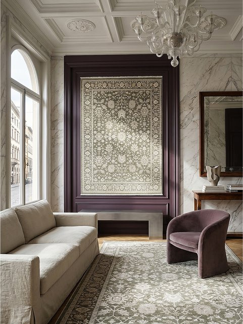 Kadima Design Kurzflor Teppich Grün B: 200 cm, T: 290 cm - Bild 1