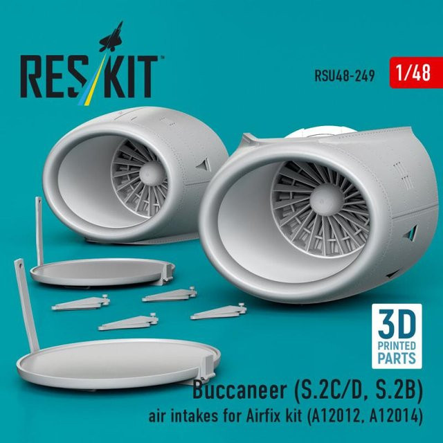 Airfix Buccaneer Air Intakes, 3D Printed - Bild 1