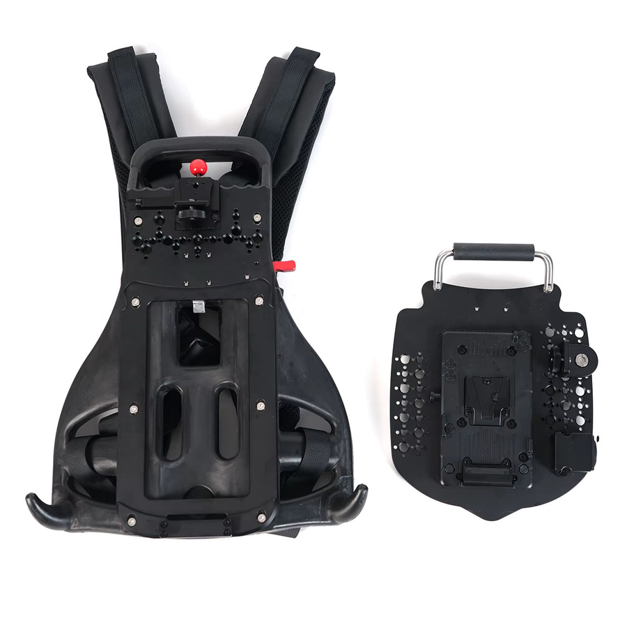 SZJELEN Akku-Rucksack in Schwarz mit Befestigungsplatte und XLR 3-Pin-Ausgang für V-Mount, B-Mount und Gold-Mount Kameras wie ARRI ALEXA 35, mini LF, RED, SONY und CANON - Bild 3