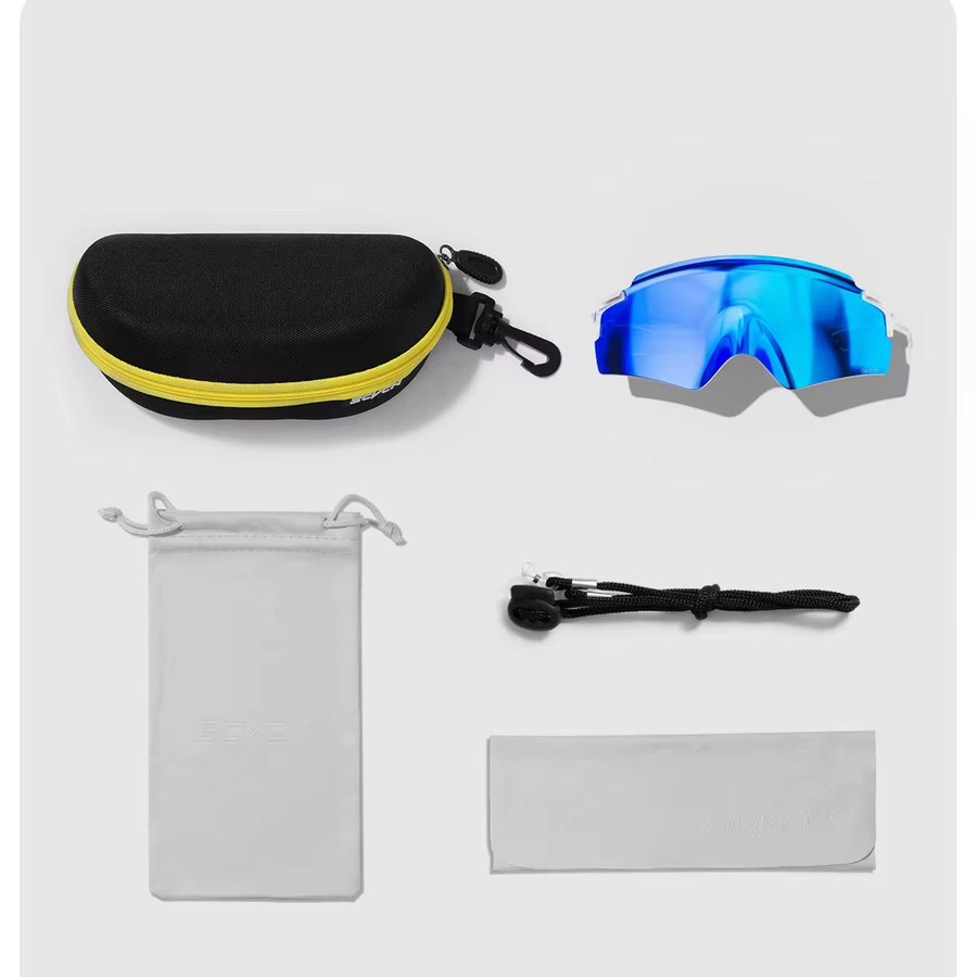 SCVCN Sportsonnenbrille, Unisex, Vollrand, Kunststoff - Bild 3
