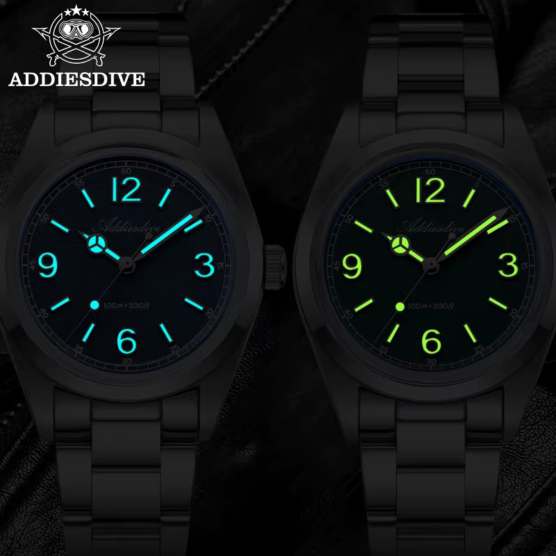 ADDIESDIVE Armbanduhr, Quarz, Edelstahl, Grün, Herren - Bild 5