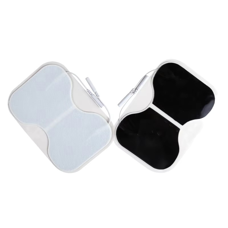 4/6 Stück selbstklebende TENS-Elektrodenpads von yinhang in Weiß, wiederverwendbare Elektroden für Muskelstimulatoren und Massagegeräte, B/T/H: 10,0 x 15,0 cm - Bild 2