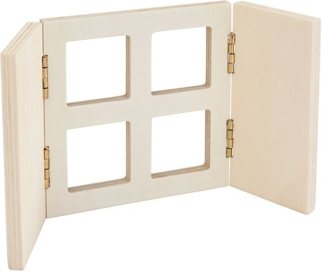 VBS Lykke Miniatur Fenster Weihnachten Sperrholz Beige - Bild 1