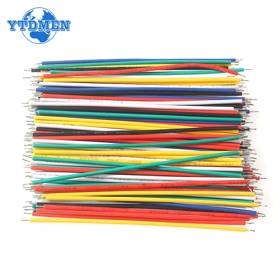 YTDMEN DIY-Elektronik-Kit mit 120 Stück Überbrückungsdraht, 24 AWG und 26 AWG verzinnter Draht, 6 Farben, Länge: 8 cm - Bild 2