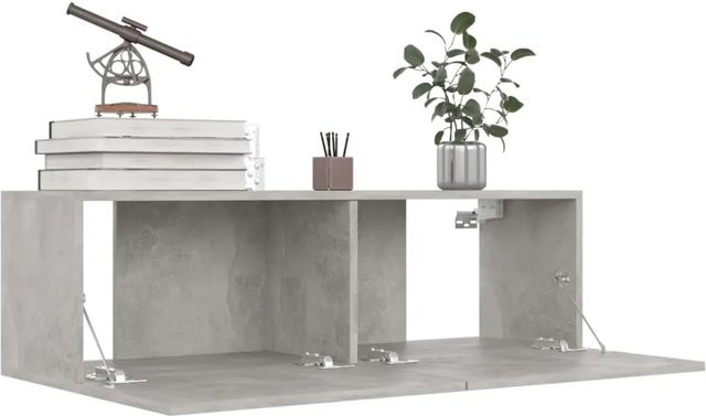 vidaXL 6-tlg. TV-Schrank-Set Modell 7 in Betongrau aus Holzwerkstoff, wandmontiert - Bild 1