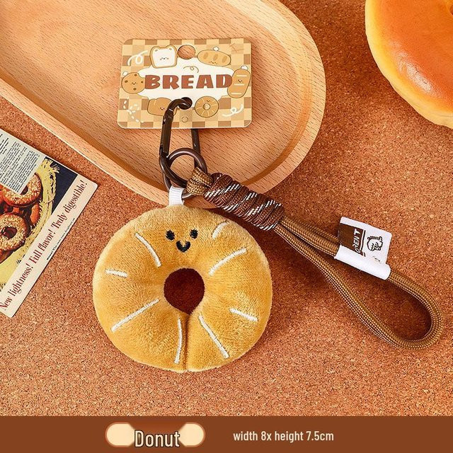Schlüsselanhänger & Rucksackanhänger Plüsch Brot Puppen, brown, Kinder - Bild 1