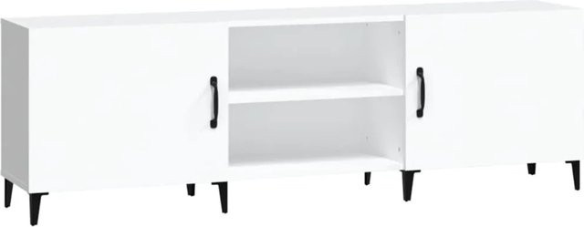vidaXL TV-Schrank in Weiß mit mattem Finish, B/T/H: 150 x 30 x 50 cm - Bild 1