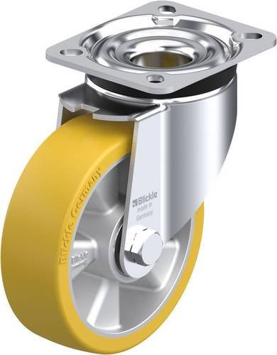 Blickle Lenkrolle LK-ALTH 125K-1 mit 125 mm Rad-Durchmesser und 350 kg Tragfähigkeit in Silber - Bild 1