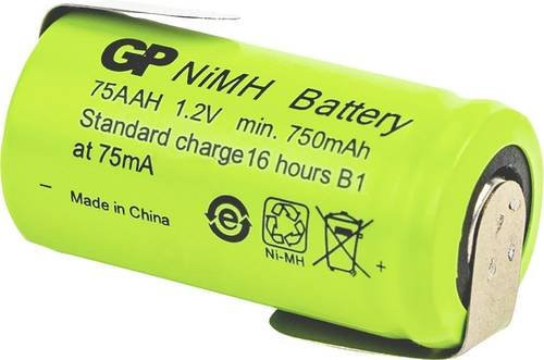 GP Ni-MH Industrial AA Akku 1.2V 750 mAh in Grün - Bild 1