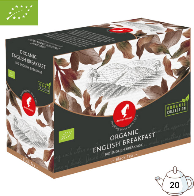 Julius Meinl Bio English Breakfast Schwarztee, Teebeutel, 20 Stück - Bild 1