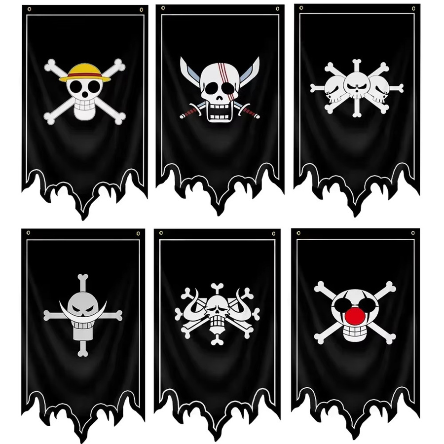 Bandai One Piece Flagge, Piratenschiff-Schild, Heimdekoration, Polyester - Bild 2