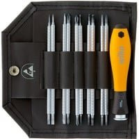 Wiha System 4 ESD Wechselklingen-Set 11-teilig mit Schlitz, Phillips, Torx und Innensechskant für elektrostatisch gefährdete Bauteile - Bild 1