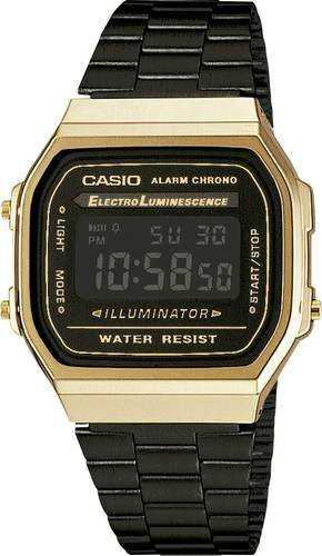Casio Digitaluhr, Quarz, Edelstahl, Schwarz, Unisex - Bild 1